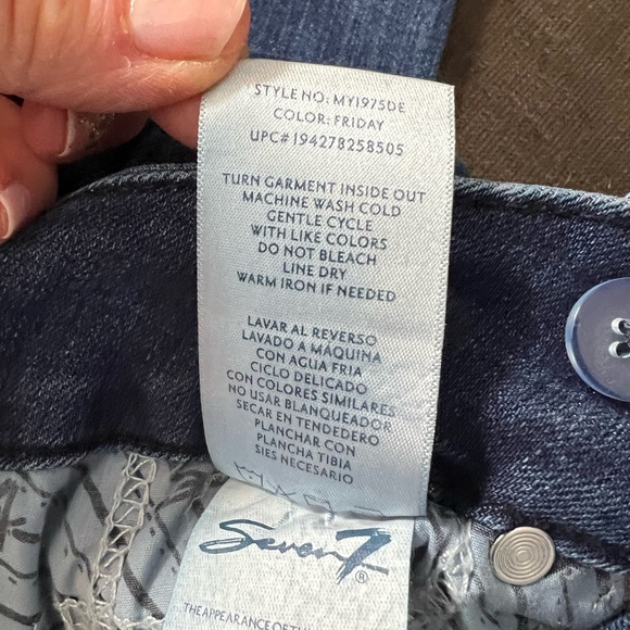 SEVEN7 HIGH RISE SKINNY JEAN EUC SIZE 10 - Picture 9 of 12